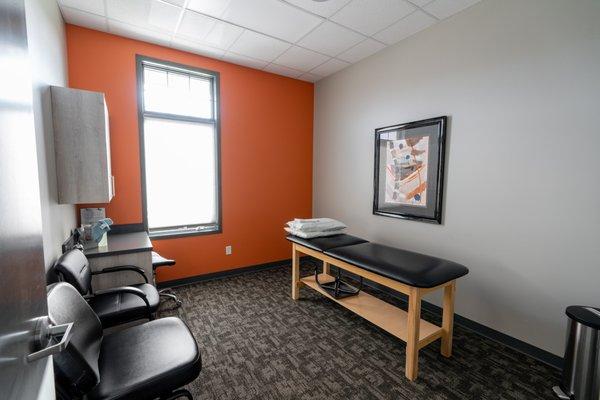 We have several private treatment rooms for your initial evaluation and if you  prefer for all your follow up visits.