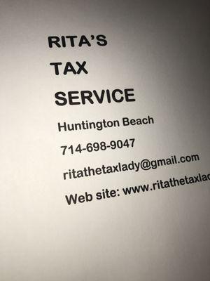 Rita's Tax Service