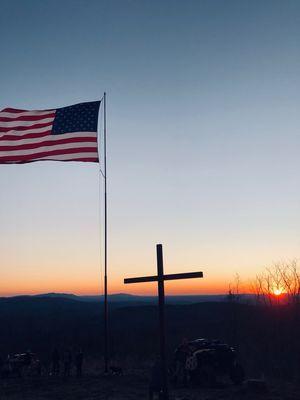 Flag and cross