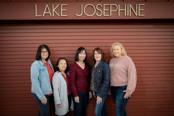 We are conveniently located just north of Lake Josephine.