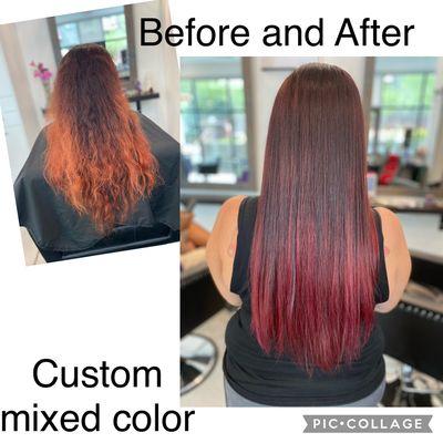 Before and after with Magic Michelle