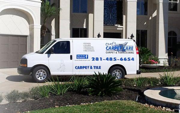 One of Our Carpet Cleaning Vans