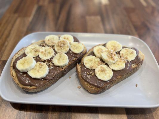 Nutella and Banana on sourdough