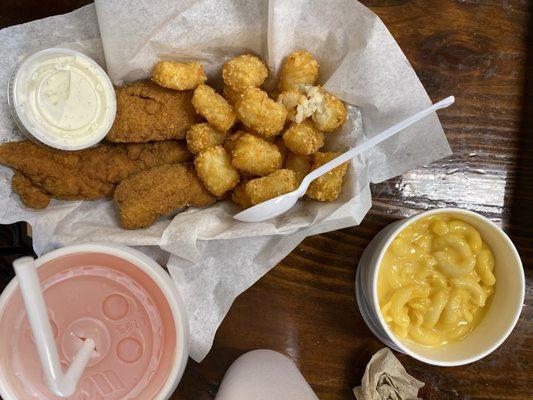 Kids Chicken Tenders and Kids Mac & Cheese