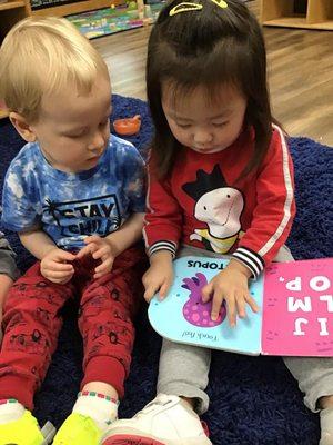 Reading time for these toddlers!