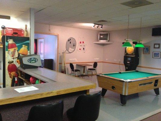 we have billiards and darts