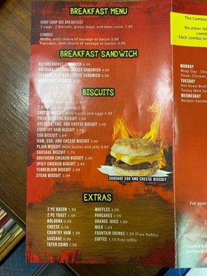 Breakfast Menu