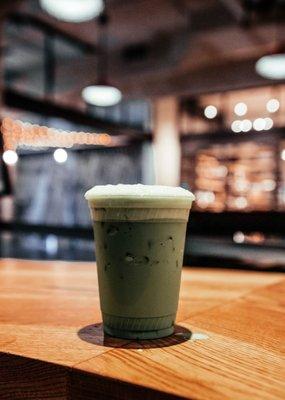 MATCHA + OAT MILK + ICE = YES PLEASE!