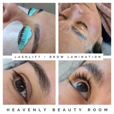 Lash lift +Brow lamination