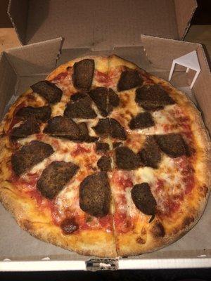 Meatball Pizza