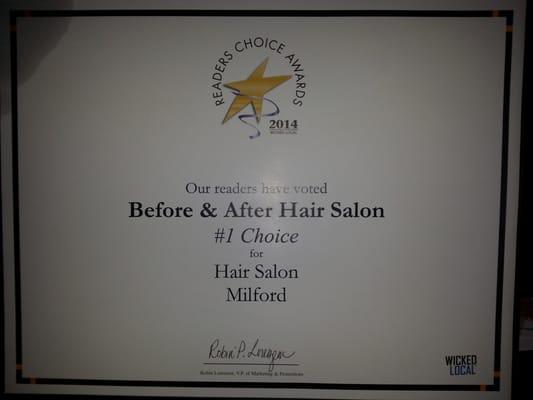 Voted Number 1 Hair Salon in Milford!