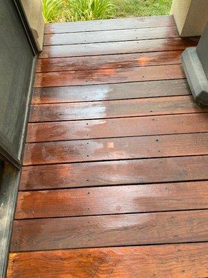 uneven stain