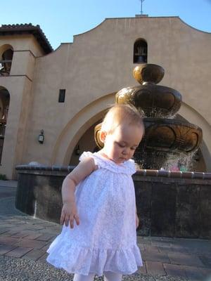 Fountain in the church front