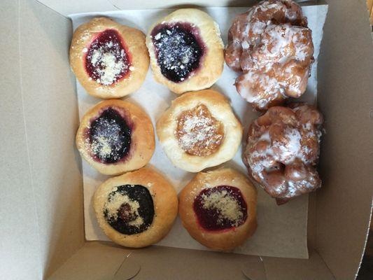 Kolaches and apple fritters