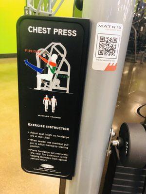 Matrix scan code, allows you to watch "HOW TO USE MACHINE?" Video