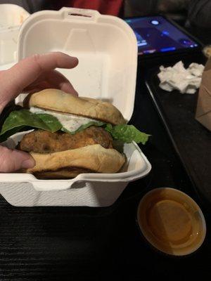 "chicken" sandwich