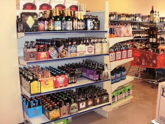 Microbrew beer selection endcap #2