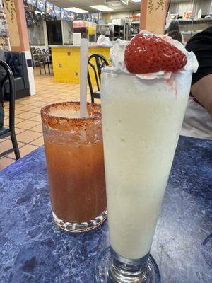 Michelada and Pina Colada