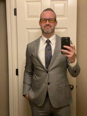 Grey suit from Suit Supply