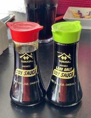 Regular and low salt Soy Sauce