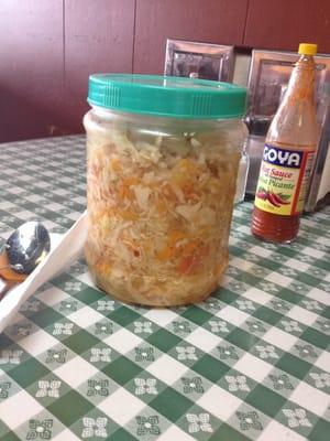 Delicious curdito (El Salvadorian relish)