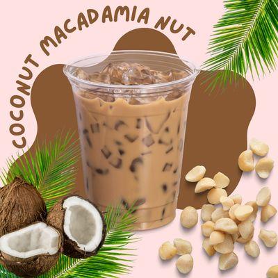 New summer drink! Iced coconut macadamia nut latte!