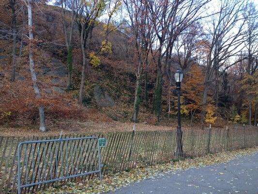 This is the always unoccupied dog run at Fort Tryon nearest to Broadway and 190th st.