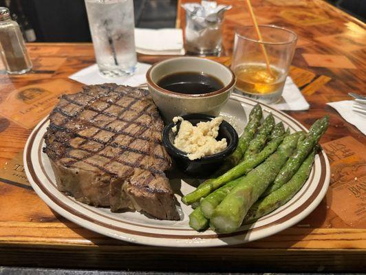 Prime Rib with the whiskey glaze.