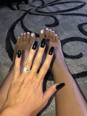 Fill and pedicure