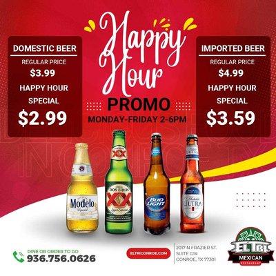 Disfruta de Nuestra Happy Hour