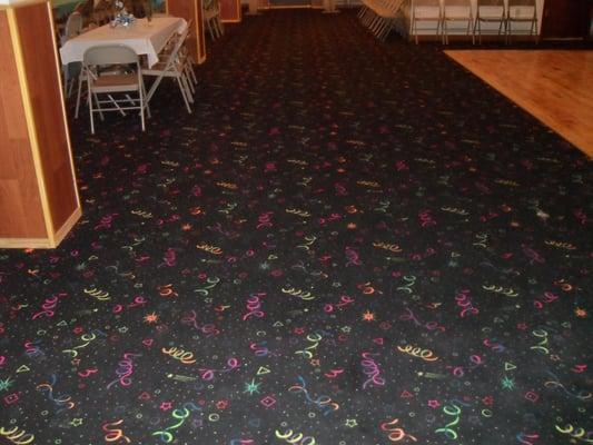 Glow in the dark carpet