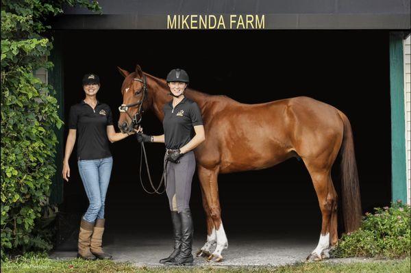 Owners and trainers Brenda Hagemeister and Mikayla Kearney.