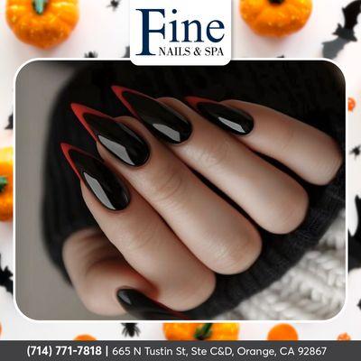 Daring to be different this Halloween with my black and red tip nails! 
ℬℴℴℴℴℯℴ