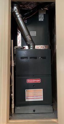 Installed furnace, coil and filter box for our client in Pacific Palisades...