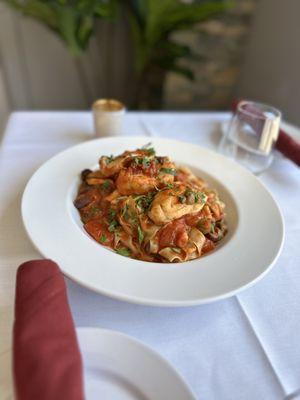 Pappardelle in Salsa di Baccalaureate alla Nopoletana !!