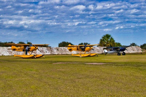 even amphib planes can land!