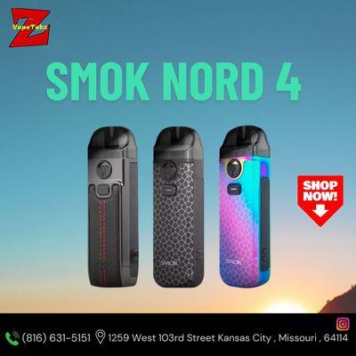 The SMOK Nord 4, available at Vape Tokz, is a versatile and powerful pod system designed for both beginners and seasoned users.