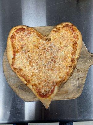 Heart shaped cheese