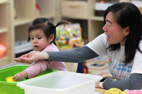 Sensory fun in the Toddlers class!!