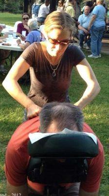 We offer chair massages for events you are hosting