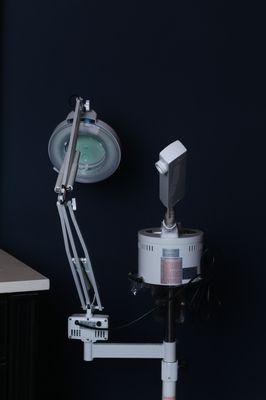 Ozone Facial Steamer With Magnifying Lamp