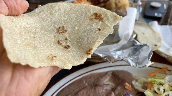 Hand made tortillas