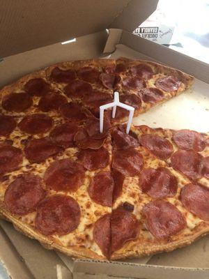 Thin pepperoni