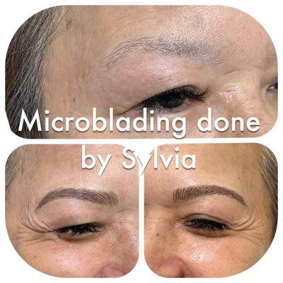 Microblading eyebrows