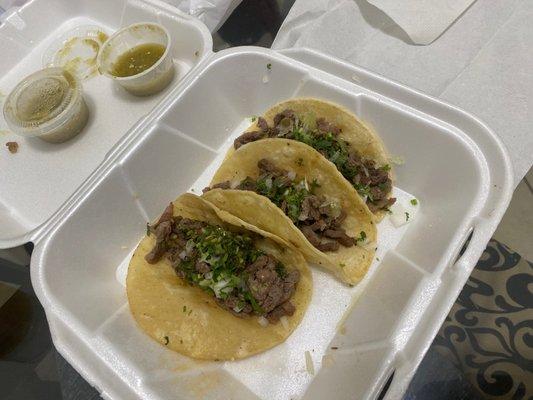 Steak tacos