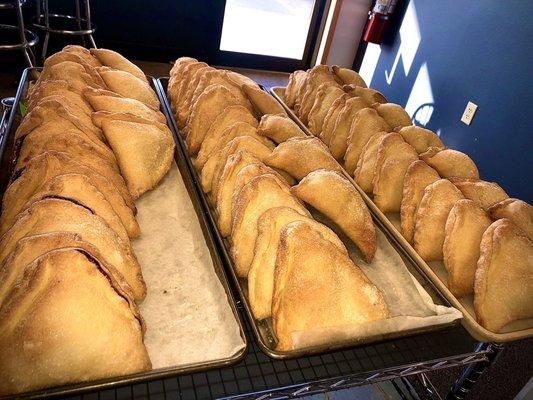 Blueberry, strawberry, apple empanadas