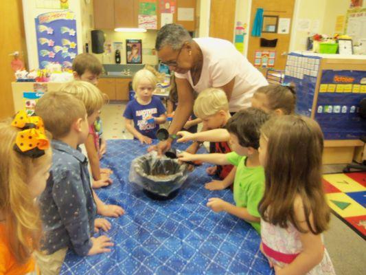 Making 'Stone Soup' as a literacy extension project in our VPK class