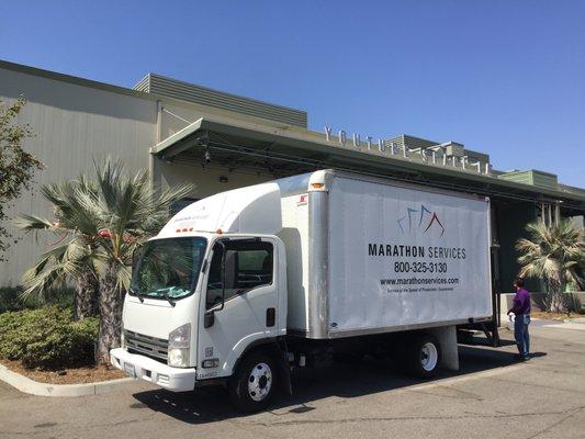 Our delivery truck at YouTube Space LA.