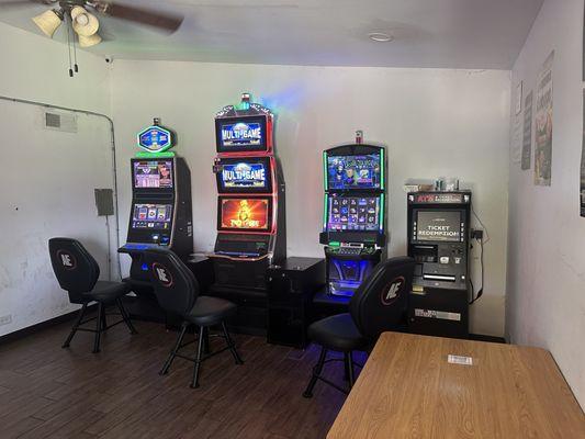 Half of gaming room.