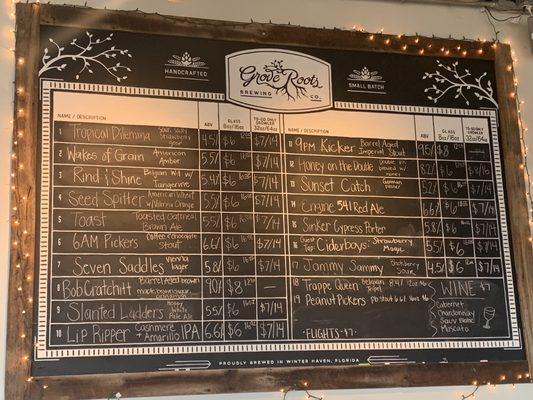 Beer list